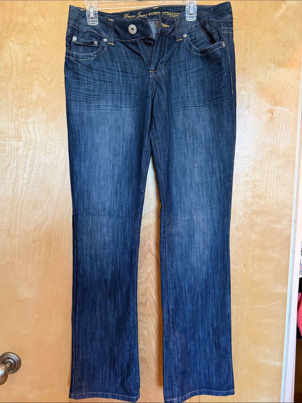 Guess Dark Blue Straight Jeans for Women